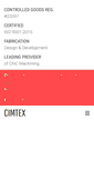 Mobile Screenshot of cimtexindustries.com